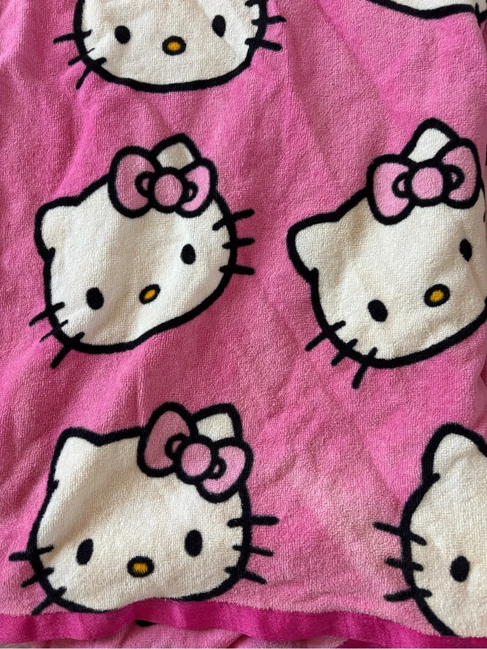 Hello Kitty pink beach towel